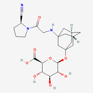 molecular formula C23H33N3O8 B564977 Vildagliptin beta-D-glucuronide CAS No. 1147403-03-9