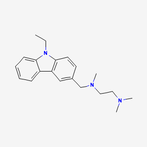 molecular formula C20H27N3 B5649779 N-[(9-ethyl-9H-carbazol-3-yl)methyl]-N,N',N'-trimethyl-1,2-ethanediamine 