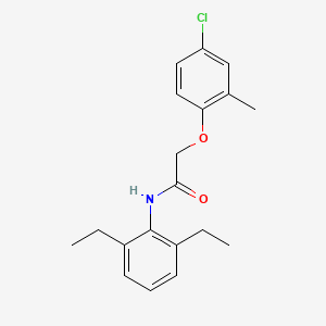 molecular formula C19H22ClNO2 B5649791 2-(4-chloro-2-methylphenoxy)-N-(2,6-diethylphenyl)acetamide 