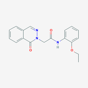 molecular formula C18H17N3O3 B5649812 N-(2-ethoxyphenyl)-2-(1-oxo-2(1H)-phthalazinyl)acetamide 