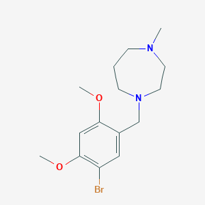 molecular formula C15H23BrN2O2 B5649820 1-(5-bromo-2,4-dimethoxybenzyl)-4-methyl-1,4-diazepane 