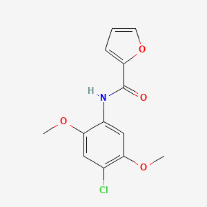 molecular formula C13H12ClNO4 B5649851 N-(4-chloro-2,5-dimethoxyphenyl)-2-furamide 
