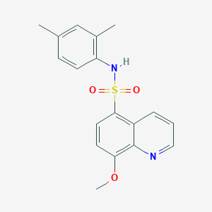 molecular formula C18H18N2O3S B5649860 N-(2,4-dimethylphenyl)-8-methoxyquinoline-5-sulfonamide 