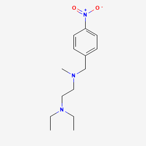 molecular formula C14H23N3O2 B5649938 N,N-diethyl-N'-methyl-N'-(4-nitrobenzyl)-1,2-ethanediamine 