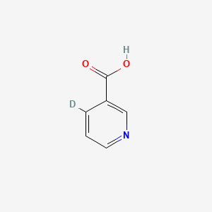 molecular formula C6H5NO2 B564994 Nicotinic Acid-d1 CAS No. 116975-14-5