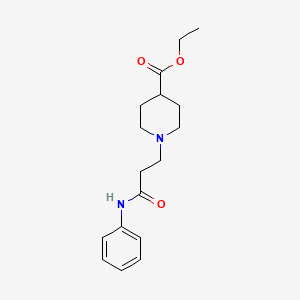 ethyl 1-(3-anilino-3-oxopropyl)-4-piperidinecarboxylate