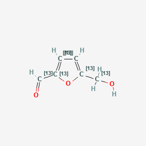 molecular formula C6H6O3 B565007 5-Hydroxymethyl-2-furaldehyde-13C6 CAS No. 1219193-98-2