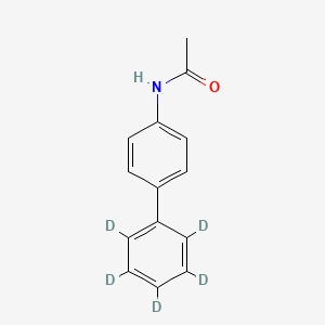 molecular formula C14H13NO B565012 N-Acetyl-4-aminobiphenyl-d5 CAS No. 1217046-73-5