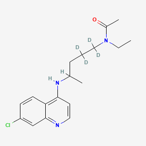 molecular formula C18H24ClN3O B565013 N-Acetyl Desethyl Chloroquine-d4 CAS No. 1216619-20-3
