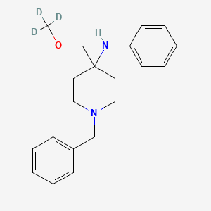 molecular formula C20H26N2O B565014 1-Benzyl-4-phenylamino-4-(methoxymethyl)piperidine-d3 CAS No. 1204688-14-1