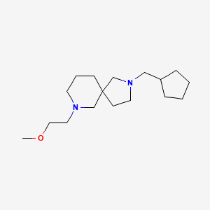 molecular formula C17H32N2O B5650172 2-(cyclopentylmethyl)-7-(2-methoxyethyl)-2,7-diazaspiro[4.5]decane 