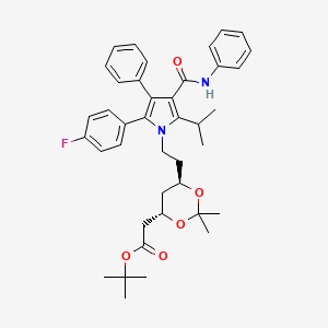 molecular formula C40H47FN2O5 B565020 10-trans-Atorvastatin Acetonide tert-Butyl Ester CAS No. 1105067-90-0