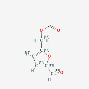 molecular formula C8H8O4 B565021 5-Acetoxymethyl-2-furaldehyde-13C6 CAS No. 1215731-50-2