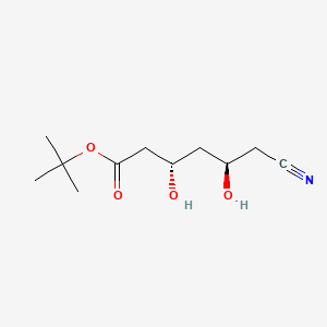 molecular formula C11H19NO4 B565023 (3S,5R)-6-Cyano-3,5-dihydroxy-hexanoic acid tert-butyl ester CAS No. 186508-94-1