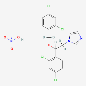 molecular formula C18H15Cl4N3O4 B565025 Miconazole-d5 Nitrate CAS No. 1216653-51-8