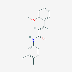 molecular formula C18H19NO2 B5650293 N-(3,4-dimethylphenyl)-3-(2-methoxyphenyl)acrylamide 