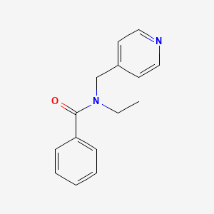 molecular formula C15H16N2O B5650319 N-ethyl-N-(4-pyridinylmethyl)benzamide 