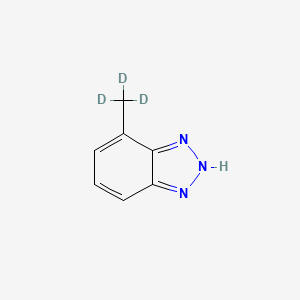 molecular formula C7H7N3 B565033 4-甲基苯并三唑-d3 CAS No. 1219151-49-1