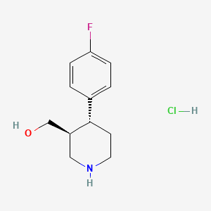 molecular formula C12H17ClFNO B565034 N-去甲基帕罗西汀盐酸盐 CAS No. 220548-73-2