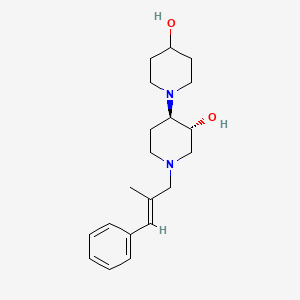 (3'R*,4'R*)-1'-[(2E)-2-methyl-3-phenyl-2-propen-1-yl]-1,4'-bipiperidine-3',4-diol