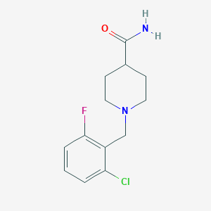 molecular formula C13H16ClFN2O B5650382 1-(2-chloro-6-fluorobenzyl)-4-piperidinecarboxamide 