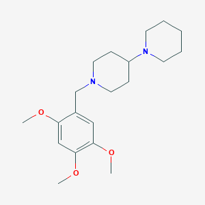 molecular formula C20H32N2O3 B5650412 1'-(2,4,5-trimethoxybenzyl)-1,4'-bipiperidine 