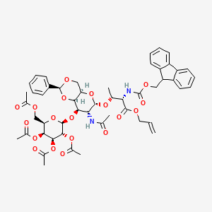 molecular formula C51H58N2O19 B565044 N-Fmoc-4,6-benzylidene-2'3'4'6'-tetra-O-acetyl T Epitope, Threonyl Allyl Ester CAS No. 384346-85-4