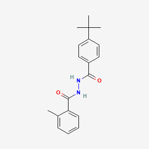 molecular formula C19H22N2O2 B5650445 N'-(4-tert-butylbenzoyl)-2-methylbenzohydrazide 