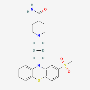 molecular formula C22H27N3O3S2 B565046 美托匹嗪-d6 CAS No. 1215315-86-8