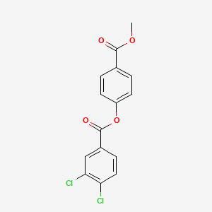 molecular formula C15H10Cl2O4 B5650523 4-(methoxycarbonyl)phenyl 3,4-dichlorobenzoate 