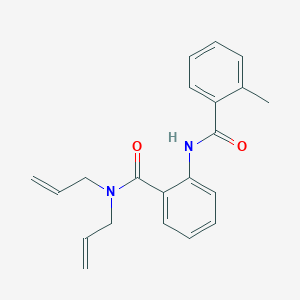 molecular formula C21H22N2O2 B5650535 N-{2-[(diallylamino)carbonyl]phenyl}-2-methylbenzamide 