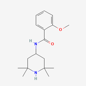 molecular formula C17H26N2O2 B5650589 2-methoxy-N-(2,2,6,6-tetramethyl-4-piperidinyl)benzamide 