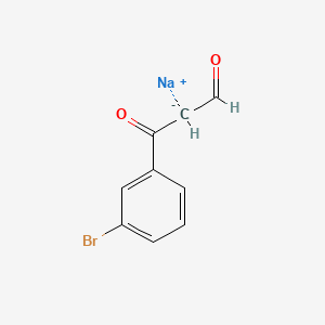 molecular formula C9H6BrNaO2 B565059 3-Bromo-beta-oxo-benzenepropanal Sodium Salt CAS No. 933054-29-6