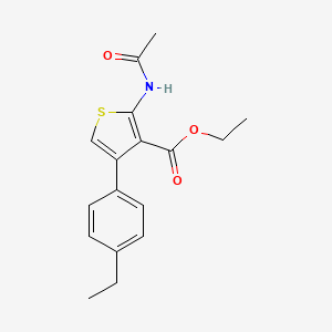 ethyl 2-(acetylamino)-4-(4-ethylphenyl)-3-thiophenecarboxylate