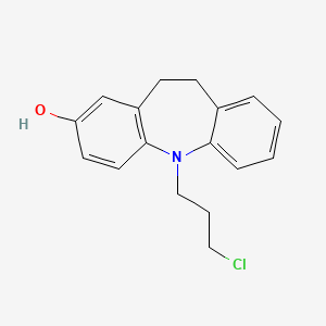 molecular formula C17H18ClNO B565060 5-(3-Chlorpropyl)-10,11-Dihydro-2-hydroxy-5H-dibenz[b,f]azepin CAS No. 1159977-21-5