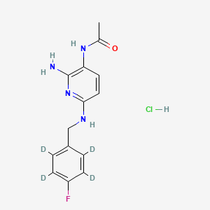 molecular formula C14H16ClFN4O B565062 D 13223-d4 (Flupirtine Metabolite) CAS No. 1216989-17-1