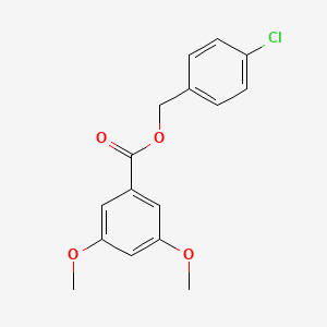 molecular formula C16H15ClO4 B5650682 4-chlorobenzyl 3,5-dimethoxybenzoate 
