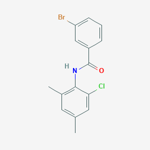 molecular formula C15H13BrClNO B5650718 3-bromo-N-(2-chloro-4,6-dimethylphenyl)benzamide 