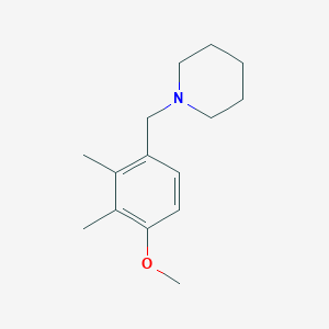 molecular formula C15H23NO B5650734 1-(4-methoxy-2,3-dimethylbenzyl)piperidine 