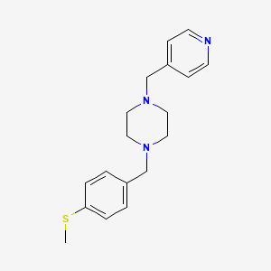 1-[4-(methylthio)benzyl]-4-(4-pyridinylmethyl)piperazine