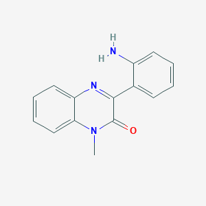molecular formula C15H13N3O B5650764 3-(2-aminophenyl)-1-methyl-2(1H)-quinoxalinone 