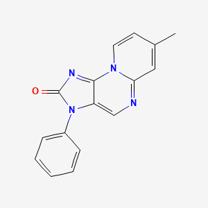 molecular formula C16H12N4O B5650825 7-methyl-3-phenyl-3H-pyrido[2,1-b]purin-10-ium-2-olate 