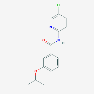 molecular formula C15H15ClN2O2 B5650845 N-(5-chloro-2-pyridinyl)-3-isopropoxybenzamide 