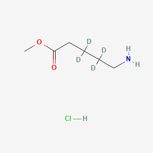 molecular formula C6H14ClNO2 B565086 5-Aminopentanoic Acid Methyl Ester Hydrochloride-d4 CAS No. 1215370-80-1