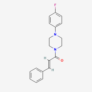 molecular formula C19H19FN2O B5650867 1-cinnamoyl-4-(4-fluorophenyl)piperazine 