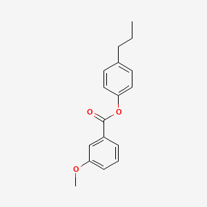 molecular formula C17H18O3 B5650870 4-propylphenyl 3-methoxybenzoate 