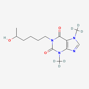 molecular formula C13H20N4O3 B565090 (+/-)-Lisofylline-d6 CAS No. 1185995-26-9