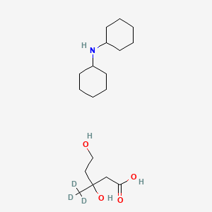 B565092 D,L-Mevalonic Acid-d3 Dicyclohexylamine Salt CAS No. 1329796-98-6