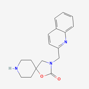 molecular formula C17H19N3O2 B5650936 3-(2-quinolinylmethyl)-1-oxa-3,8-diazaspiro[4.5]decan-2-one dihydrochloride 