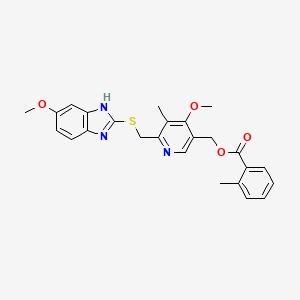 o-Toluoyl-5-hydroxy Omeprazole Sulfide